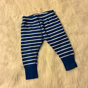 Hanna Andersson Blue and White Striped Joggers